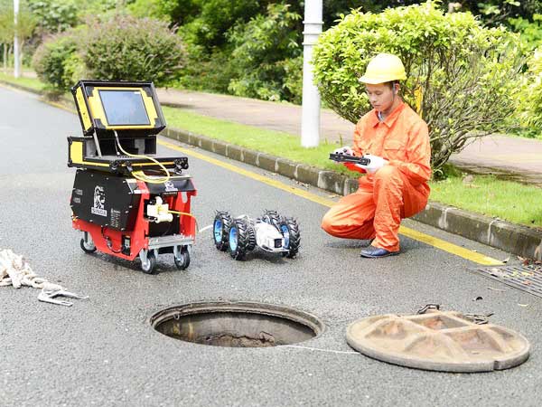 高石碑镇管道机器人检测